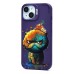 Чехол-накладка для Apple iPhone 15 (кот) (фиолетовый) - SC335