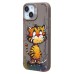 Чехол-накладка для Apple iPhone 15 (тигр) (серый) - SC335