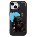 Чехол-накладка для Apple iPhone 15 (черный кот) (черный) - SC335