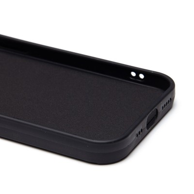 Чехол-накладка для Apple iPhone 15 (черный кот) (черный) - SC335
