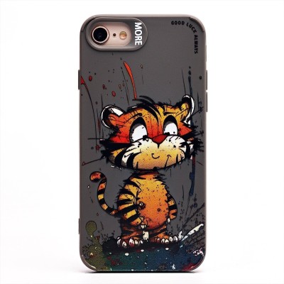 Чехол-накладка для Apple iPhone 8 (тигр) (серый) - SC335 Чехол-накладка для Apple iPhone 8 (тигр) (серый) - SC335