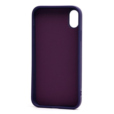 Чехол-накладка для Apple iPhone XR (кот) (фиолетовый) - SC335