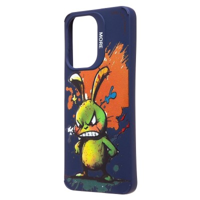 Чехол-накладка для Infinix Hot 30i (заяц) (темно-синий) - SC335