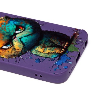 Чехол-накладка для Infinix Hot 30i (кот) (фиолетовый) - SC335