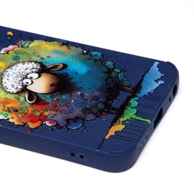 Чехол-накладка для Infinix Hot 30i (овечка) (темно-синий) - SC335