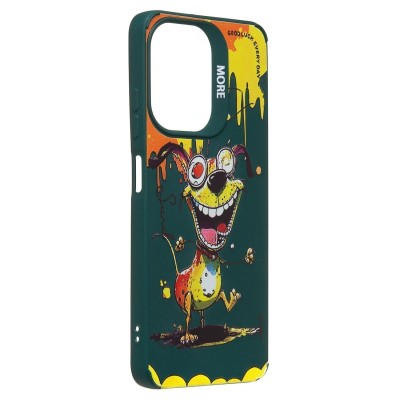 Чехол-накладка для Infinix Hot 30i (собака) (темно-зеленый) - SC335