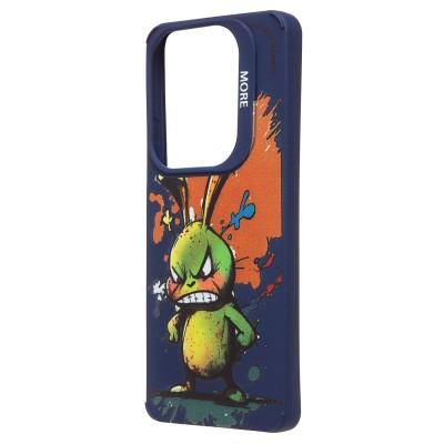 Чехол-накладка для Infinix Hot 40 Pro (заяц) (темно-синий) - SC335 Чехол-накладка для Infinix Hot 40 Pro (заяц) (темно-синий) - SC335