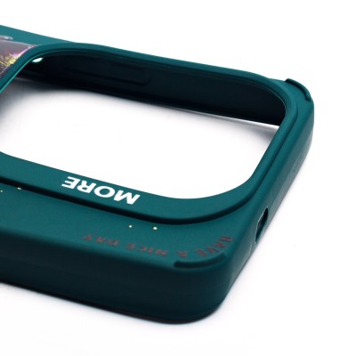 Чехол-накладка для Infinix Hot 40 Pro (медведь) (темно-зеленый) - SC335