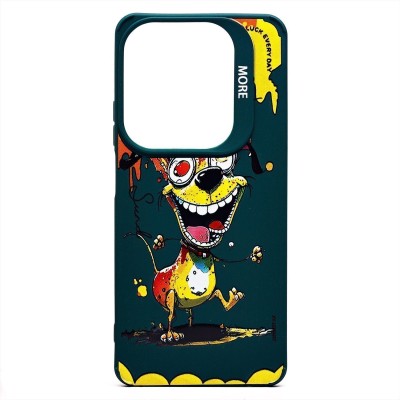 Чехол-накладка для Infinix Hot 40 Pro (собака) (темно-зеленый) - SC335 Чехол-накладка для Infinix Hot 40 Pro (собака) (темно-зеленый) - SC335