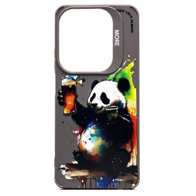 Чехол-накладка для Infinix Hot 40 (панда) (серый) - SC335 Чехол-накладка для Infinix Hot 40 (панда) (серый) - SC335