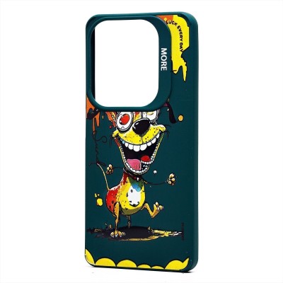 Чехол-накладка для Infinix Hot 40 (собака) (темно-зеленый) - SC335 Чехол-накладка для Infinix Hot 40 (собака) (темно-зеленый) - SC335