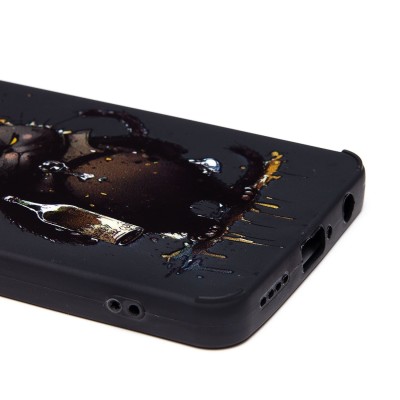 Чехол-накладка для Infinix Hot 40 (черный кот) (черный) - SC335