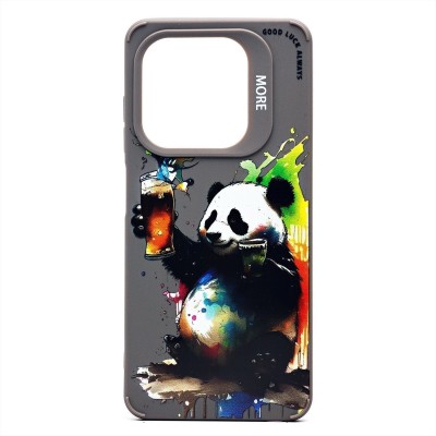 Чехол-накладка для Infinix Hot 40i (панда) (серый) - SC335