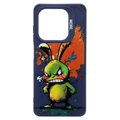 Чехол-накладка для Infinix Smart 8 (заяц) (темно-синий) - SC335 Чехол-накладка для Infinix Smart 8 (заяц) (темно-синий) - SC335