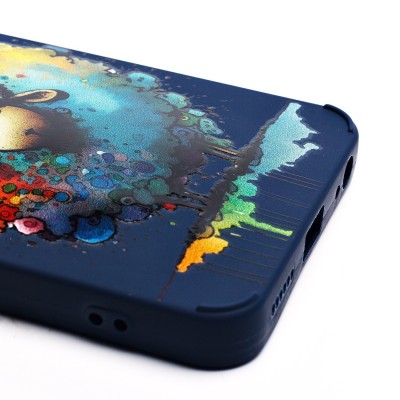 Чехол-накладка для Infinix Smart 8 (овечка) (темно-синий) - SC335