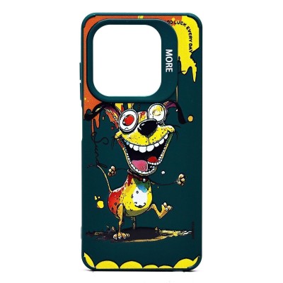 Чехол-накладка для Infinix Smart 8 (собака) (темно-зеленый) - SC335 Чехол-накладка для Infinix Smart 8 (собака) (темно-зеленый) - SC335