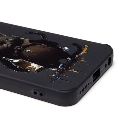 Чехол-накладка для Infinix Smart 8 (черный кот) (черный) - SC335