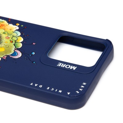 Чехол-накладка для Realme C30 (овечка) (темно-синий) - SC335