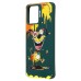 Чехол-накладка для Realme C30 (собака) (темно-зеленый) - SC335