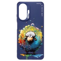 Чехол-накладка для Realme C55 (овечка) (темно-синий) - SC335 Чехол-накладка для Realme C55 (овечка) (темно-синий) - SC335