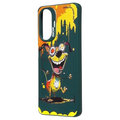 Чехол-накладка для Realme C55 (собака) (темно-зеленый) - SC335 Чехол-накладка для Realme C55 (собака) (темно-зеленый) - SC335