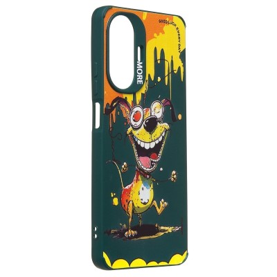 Чехол-накладка для Realme C55 (собака) (темно-зеленый) - SC335 Чехол-накладка для Realme C55 (собака) (темно-зеленый) - SC335
