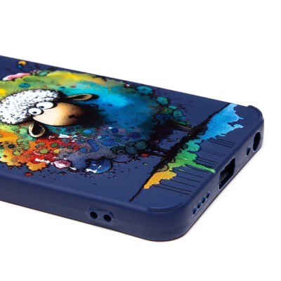 Чехол-накладка для Realme C67 4G (овечка) (темно-синий) - SC335