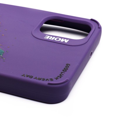 Чехол-накладка для Samsung Galaxy A05 (кот) (фиолетовый) - SC335