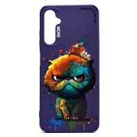 Чехол-накладка для Samsung Galaxy A05s (кот) (фиолетовый) - SC335 Чехол-накладка для Samsung Galaxy A05s (кот) (фиолетовый) - SC335