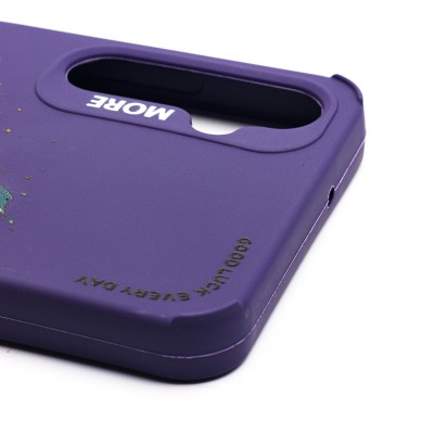 Чехол-накладка для Samsung Galaxy A05s (кот) (фиолетовый) - SC335