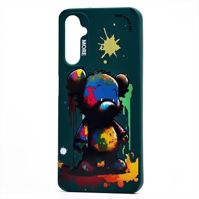 Чехол-накладка для Samsung Galaxy A05s (медведь) (темно-зеленый) - SC335