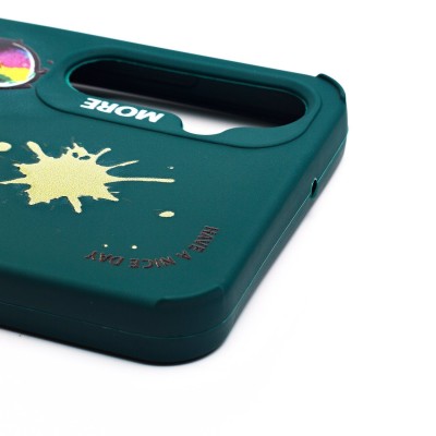 Чехол-накладка для Samsung Galaxy A05s (медведь) (темно-зеленый) - SC335