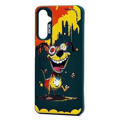 Чехол-накладка для Samsung Galaxy A05s (собака) (темно-зеленый) - SC335