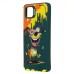 Чехол-накладка для Samsung Galaxy A12 (собака) (темно-зеленый) - SC335