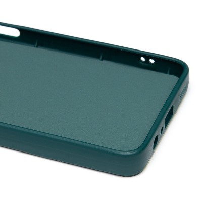 Чехол-накладка для Samsung Galaxy A12 (собака) (темно-зеленый) - SC335