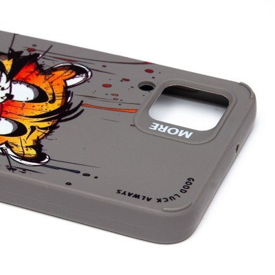 Чехол-накладка для Samsung Galaxy A12 (тигр) (серый) - SC335