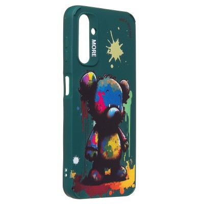 Чехол-накладка для Samsung Galaxy A14 4G (медведь) (темно-зеленый) - SC335 Чехол-накладка для Samsung Galaxy A14 4G (медведь) (темно-зеленый) - SC335