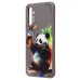 Чехол-накладка для Samsung Galaxy A14 4G (панда) (серый) - SC335
