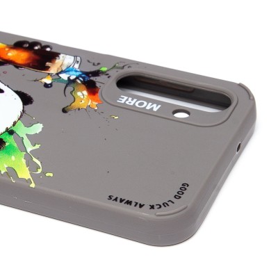 Чехол-накладка для Samsung Galaxy A14 4G (панда) (серый) - SC335