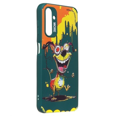 Чехол-накладка для Samsung Galaxy A14 4G (собака) (темно-зеленый) - SC335