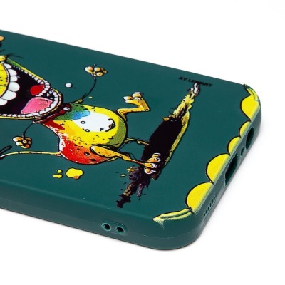 Чехол-накладка для Samsung Galaxy A14 4G (собака) (темно-зеленый) - SC335