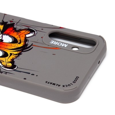 Чехол-накладка для Samsung Galaxy A14 4G (тигр) (серый) - SC335