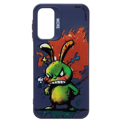 Чехол-накладка для Samsung Galaxy A15 5G (заяц) (темно-синий) - SC335 Чехол-накладка для Samsung Galaxy A15 5G (заяц) (темно-синий) - SC335