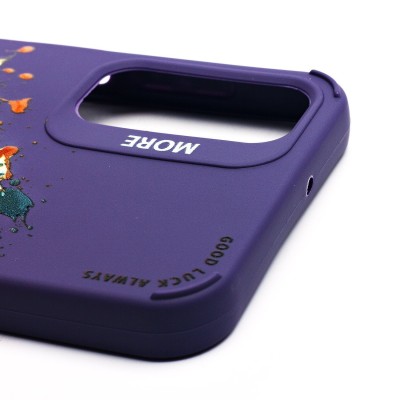 Чехол-накладка для Samsung Galaxy A15 5G (кот) (фиолетовый) - SC335