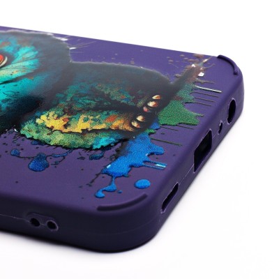 Чехол-накладка для Samsung Galaxy A15 5G (кот) (фиолетовый) - SC335