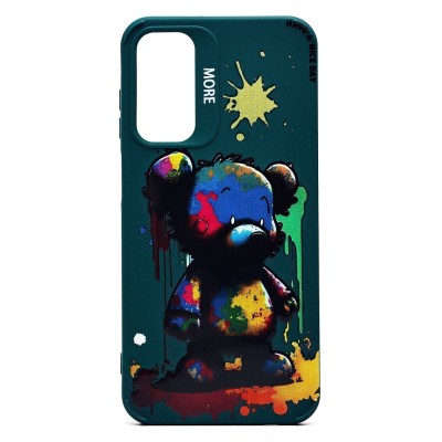 Чехол-накладка для Samsung Galaxy A15 5G (медведь) (темно-зеленый) - SC335 Чехол-накладка для Samsung Galaxy A15 5G (медведь) (темно-зеленый) - SC335