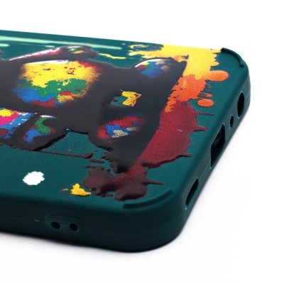 Чехол-накладка для Samsung Galaxy A15 5G (медведь) (темно-зеленый) - SC335