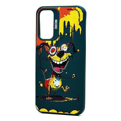 Чехол-накладка для Samsung Galaxy A15 5G (собака) (темно-зеленый) - SC335 Чехол-накладка для Samsung Galaxy A15 5G (собака) (темно-зеленый) - SC335
