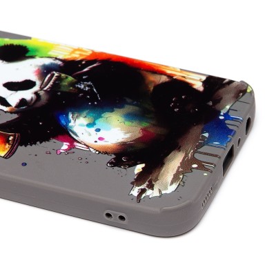 Чехол-накладка для Samsung Galaxy A24 4G (панда) (серый) - SC335