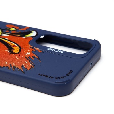 Чехол-накладка для Samsung Galaxy A25 (заяц) (темно-синий) - SC335